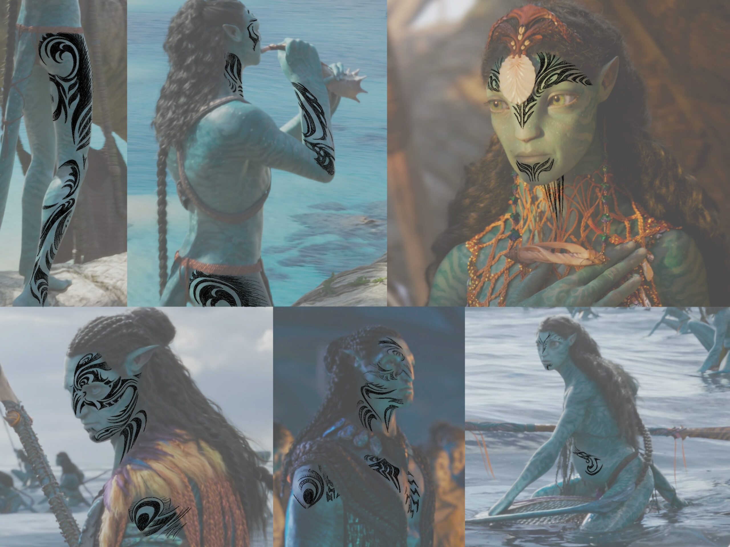 An excursion into the art of tattooing of the Na’vi / Metkayina in